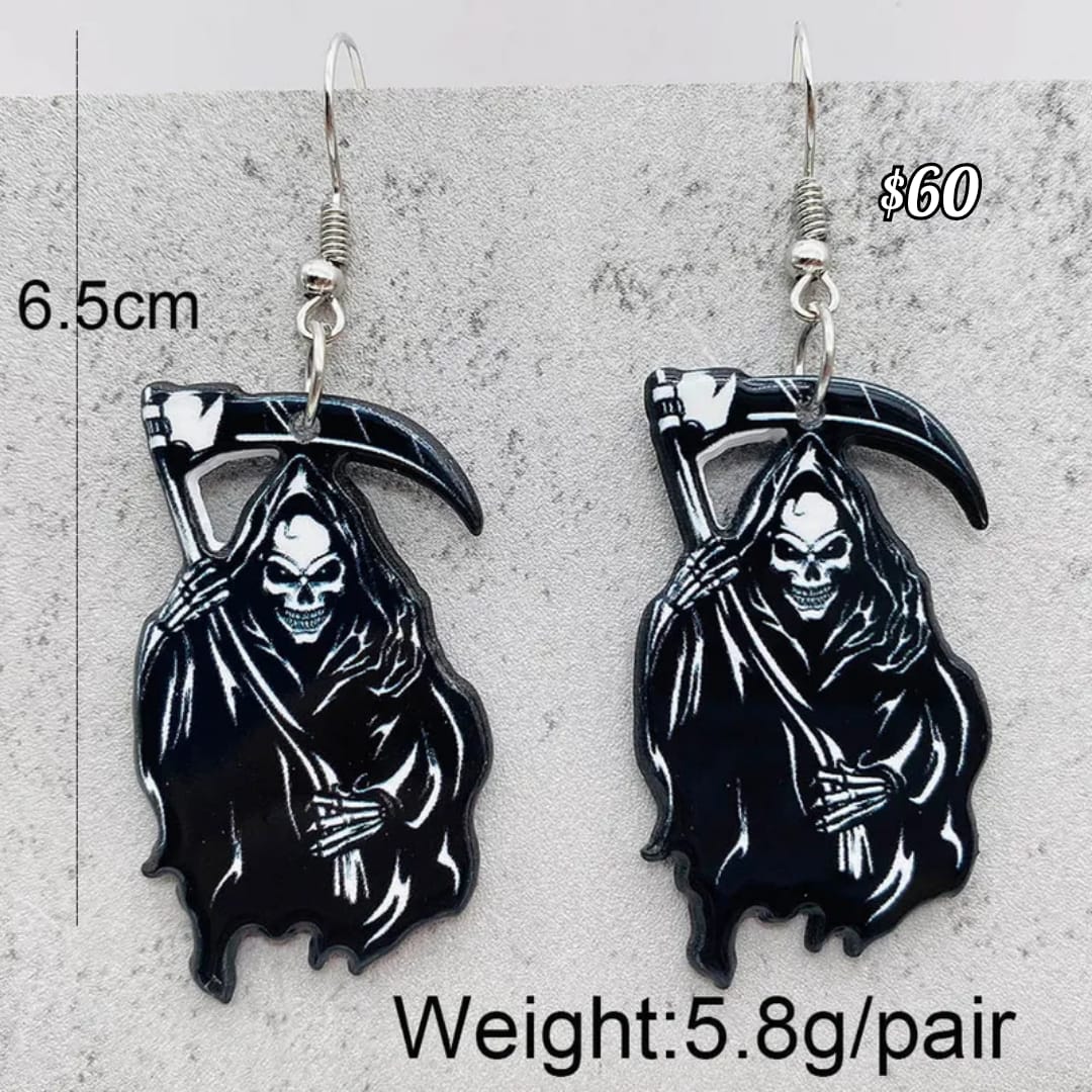 arete de muerte estilo Halloween