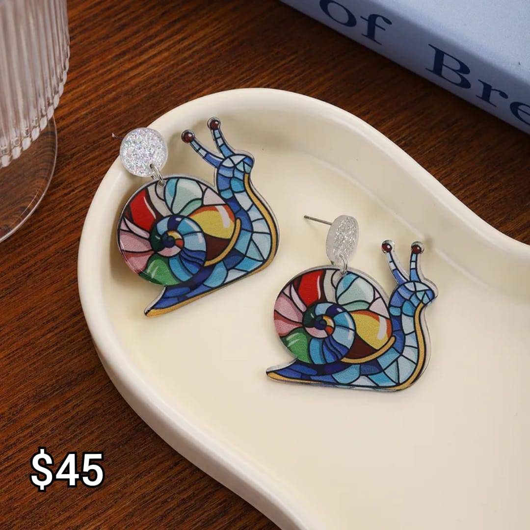 arete caracol tipo vitral