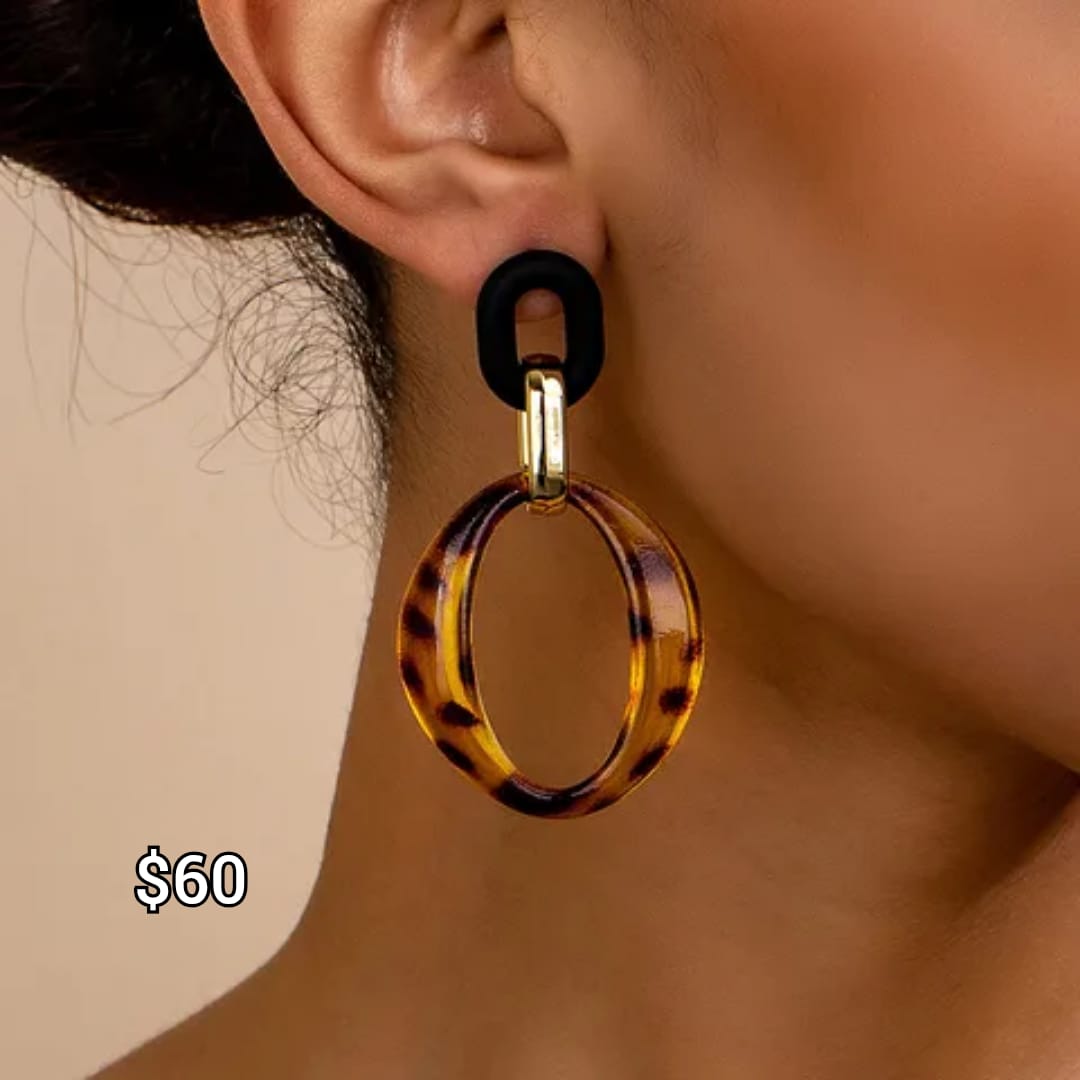 arete estilo animal print