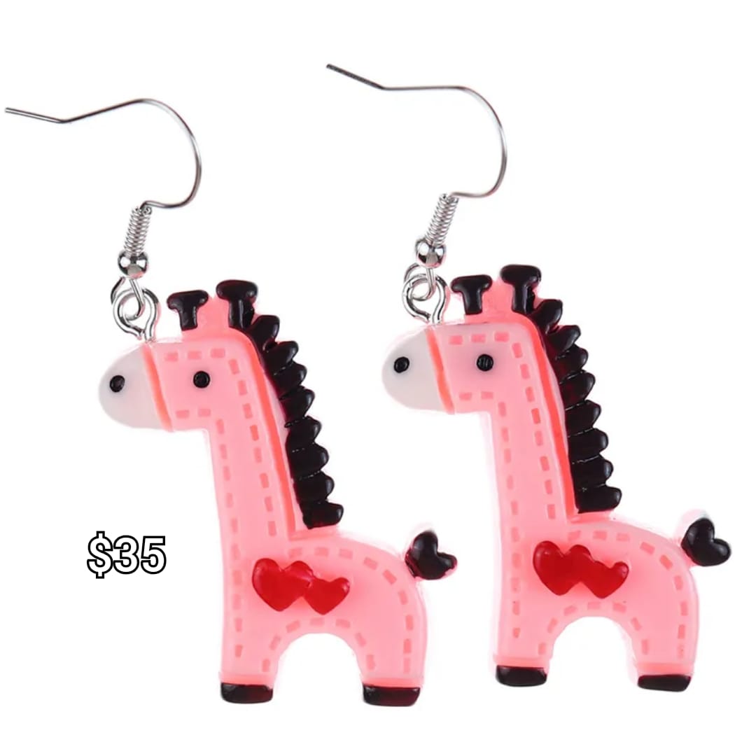 arete caballito rosa