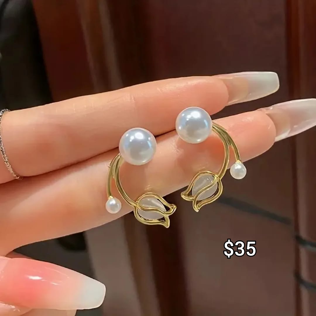 perla con tulipán