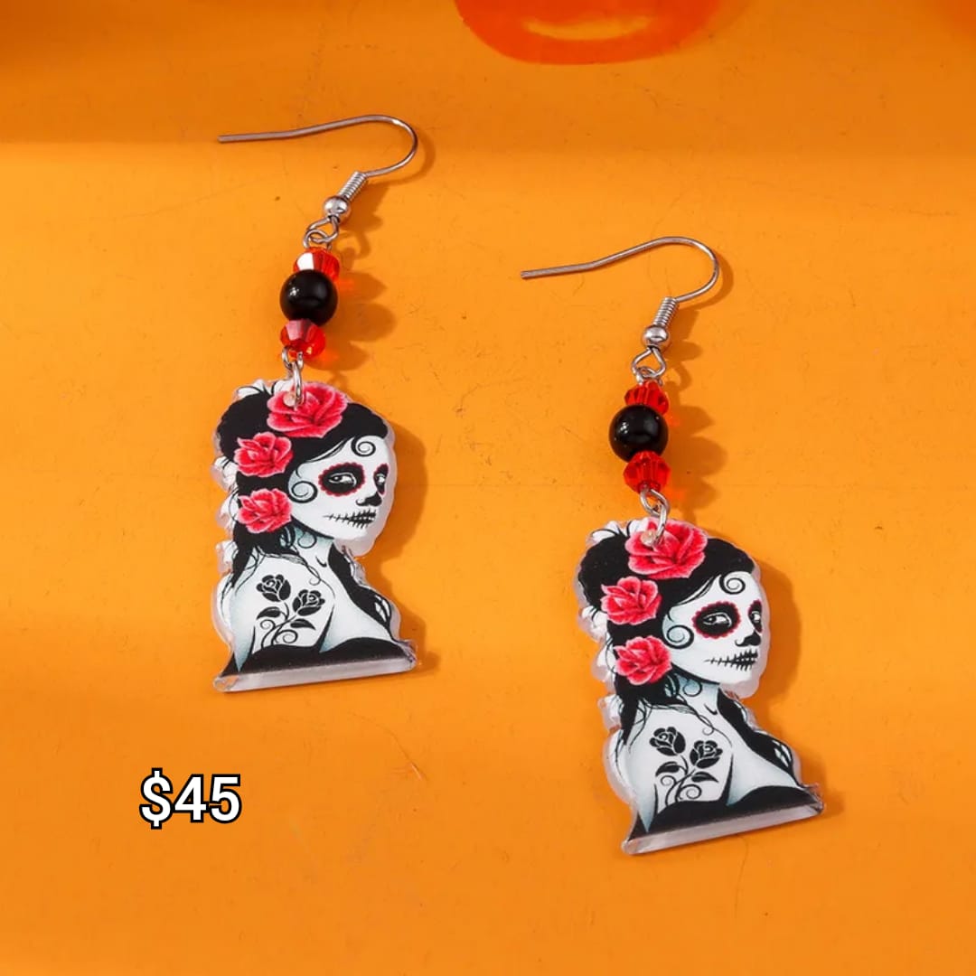 arete en forma de catrina 2d