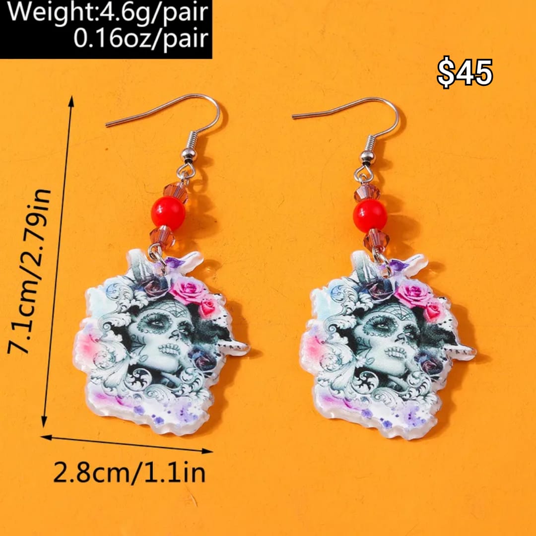 arete en forma de catrina 2d