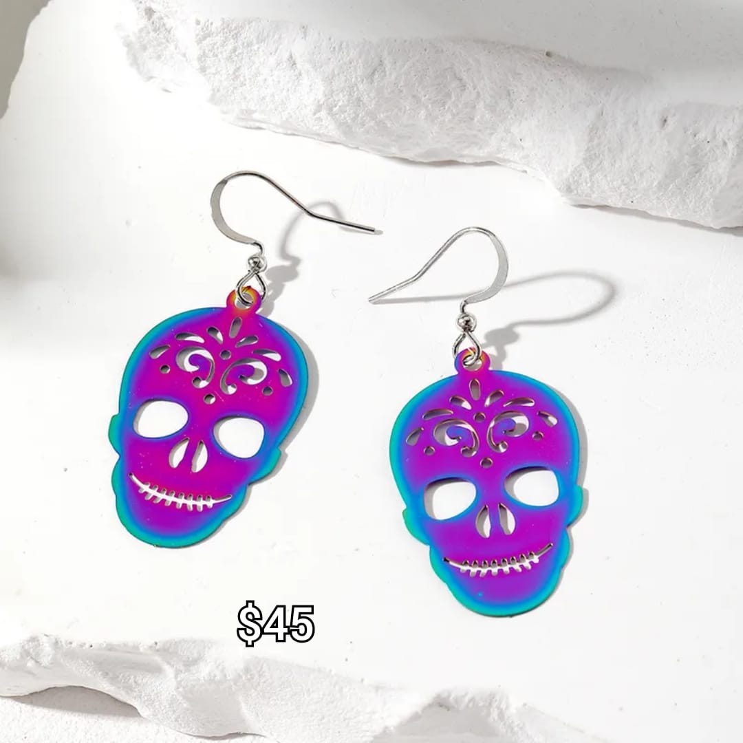 arete calavera típica