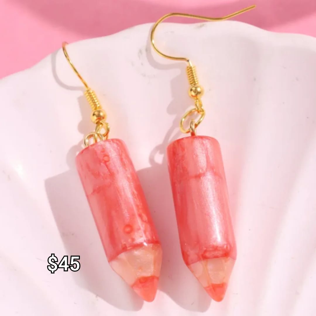 arete lápiz rosa obscuro