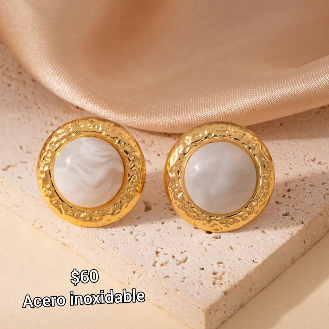 arete de perla acero inoxidable